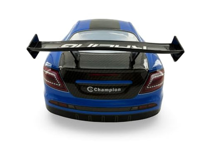 1/10 Scale RC Drift Racing Touring On Road Car Painted Body Shell, Spoiler Included, Pre-Cut, 258mm Wheelbase - Mercedes-Benz SLR McLaren Style (Blue) - color: Blue