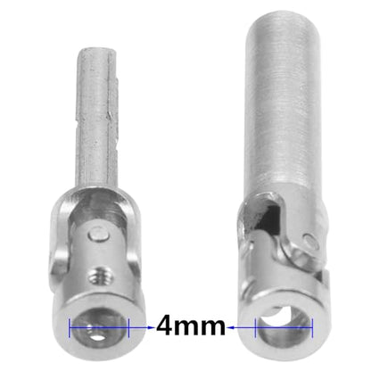 2Pcs Vgoohobby 2mm 3mm 4mm Metal RC Drive Shaft CVD Driveshaft Compatible with WLtoys Axial MN Model WPL Tamiya 1/24 1/18 1/16 1/14 1/12 RC Military Crawler Car Tractor Truck (50-65mm 4-4) - color: 50-65mm 4-4
