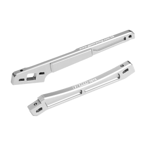 Aluminum 7075 Alloy Front and Rear Chassis Brace for Arrma 1/8 KRATON 6S EXB/KRATON 6S V6 Speed Truck Upgrades - Silver