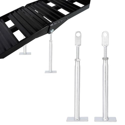 Loading Ramp Support Legs for Motorcycle,Dirt Bike,ATV,Truck,Pickup | 1 Pair Adjustable Ramp Support Bracket for Quad,Lawn Mower - size: 1 Pair