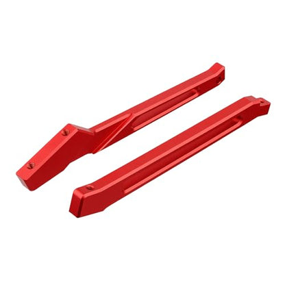 Chassis Brace Set Front Rear Brace for Arrma 1/7 Fireteam Mojave Talion 6S EXB RTR Upgrades Part Red - color: Red