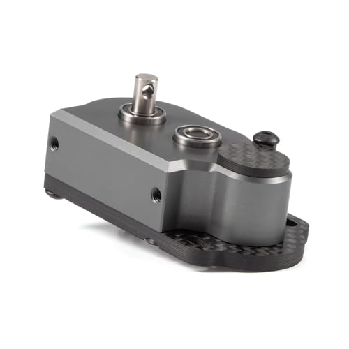 NOD Transmission Tiny LCG Gearbox,LCG Transmission,Machined Ultralight LCG Transmission Tiny Gearbox with Slidable Shim for Straight Axle Axial AR44 AR45 Enduro Vanquish F9 F10 (Gray) - color: Gray