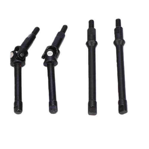 RC Steel Drive Shafts CVD Axle Set for SCX30 1 30 Crawlers Black Metal Front Rear Replacement Smooth Steering Direct Fit for Trail Rock Indoor RC Hobbyists