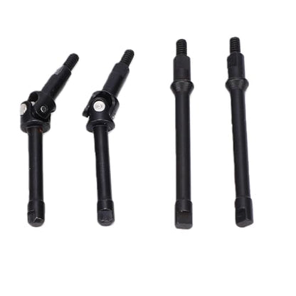 RC Steel Drive Shafts CVD Axle Set for SCX30 1 30 Crawlers Black Metal Front Rear Replacement Smooth Steering Direct Fit for Trail Rock Indoor RC Hobbyists