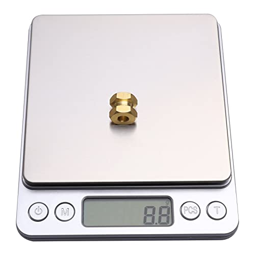 RC Hex Hub 12mm Brass Wheels Hex Hubs Extension Hex Drive Adapter Spacers for 1/10 RC Crawler Axial SCX10 90046 D90, 4-Pack (12mm) - size: 12mm