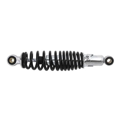 Minho Dual Rear Shock Absorbers with Adjustable Spring Preload in Heavy Iron Material Compatible with Chinese GY6 4-Stroke Engine Taotao ATV Go Kart,Black Color,270MM Length - size: 270mm