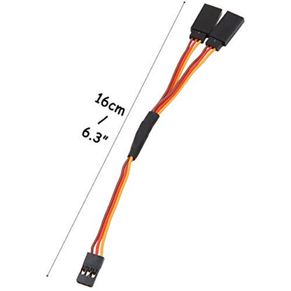 5pcs 150mm Y Type Extended Line Extension Lead Wire Cable for Futaba JR Y Harness Servo Lead Extension