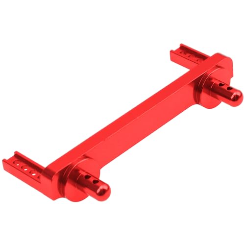 ShareGoo Metal Front & Rear Body Mounts Body Posts Compatible with Hyper Go H16BM H16DR H16 MJX 16207 16208 16209 16210 1/16 RC Car Upgrade Parts (Red) - color: Red