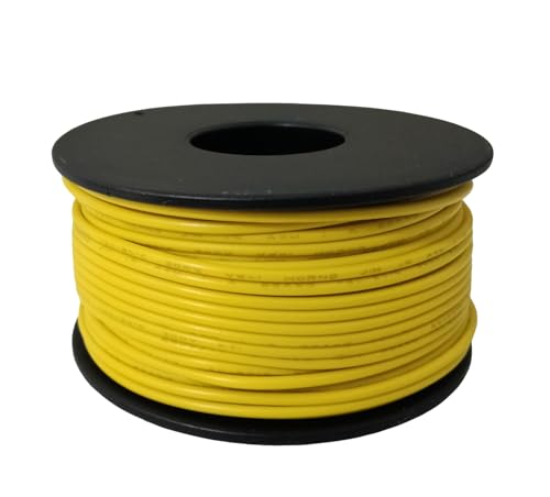 TUOFENG 22 AWG Solid Core Wire - Breadboard Jumper, Yellow 100ft - size: 22 AWG solid wire yellow 100ft