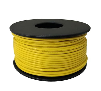TUOFENG 22 AWG Solid Core Wire - Breadboard Jumper, Yellow 100ft - size: 22 AWG solid wire yellow 100ft