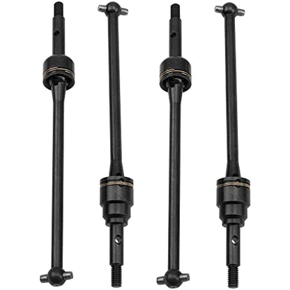 2Pairs Vgoohobby Steel Front Rear Drive Shaft CVD Driveshaft Compatible with 1/10 Traxxas Slash Rustler Stampede Hoss VXL 4X4 2WD RC Car