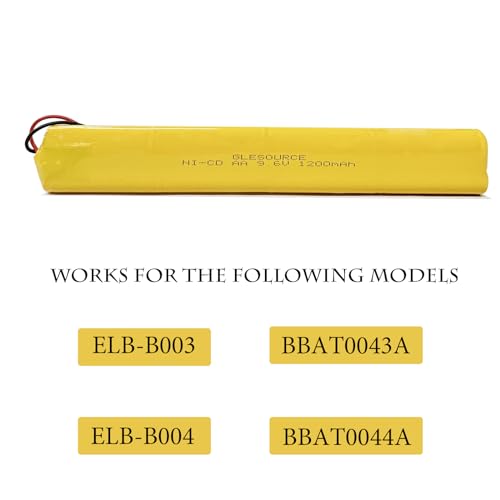 9.6V BBAT0043A Emergency Light Battery, AA*8 1200mAh Batteries Compatible for OSI OSA228 DANTONA CUSTOM-306-U BBAT0044A BAA-96 ELB-B003 Exit Sign Battery Replacement (10 Pack) - color: 10PCS 9.6V 1200mAh battery