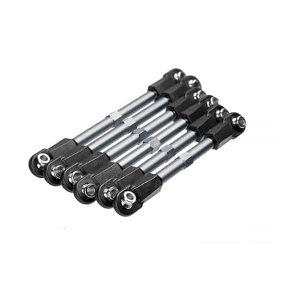for Traxxas for Slash/Rustler/Hoss/Stampede/Bandit 2WD/4X4 1/10 Adjustable Aluminum Turnbuckles Camber Links W/Rod Ends Rc Parts - color: Gray