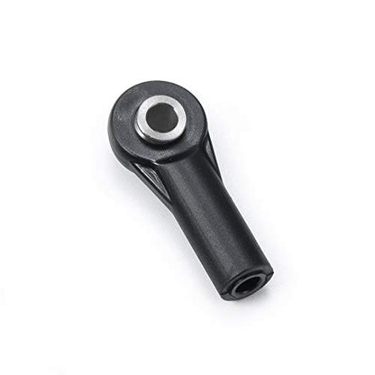 10Pcs M3 Plastic Bent Rod Ends,Black M3 Crawler Width Balls Ends for Axial D90 SCX10 RC Car (Black B) - color: Black B