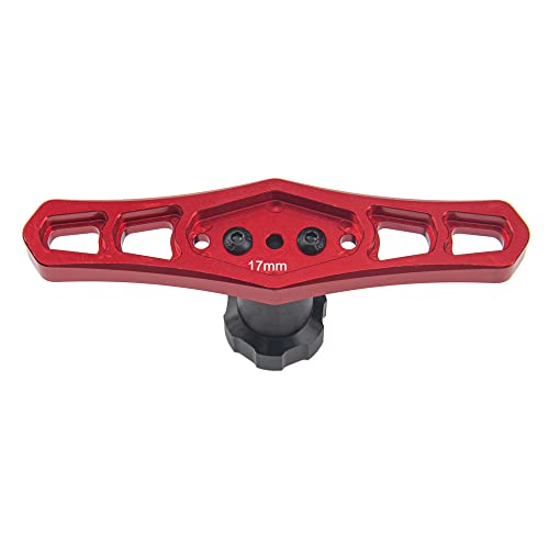 ShareGoo 17mm Wheel Hex Wrench & 12mm to 17mm Wheel Hex Drive Hub Adapter 15mm Offset Extension Compatible with Tamiya Axial RC4WD Traxxas Redcat 1/10 RC Car Buggy Truck (Blue) - color: Blue