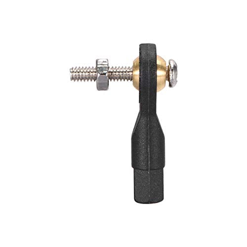 uxcell 10 Pcs M2 2.0xL19mm Lever Steering Linkage Tie Rod End Ball Head End with Screws and Nut for RC Helicopter