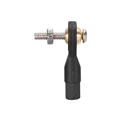 uxcell 10 Pcs M2 2.0xL19mm Lever Steering Linkage Tie Rod End Ball Head End with Screws and Nut for RC Helicopter
