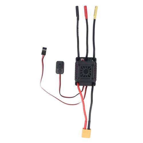 Aramox 1 10 RC Car Brushless ESC Aluminum Alloy Electronic Speed Controller 45A 3A BEC Cooling Fan for On Road Off Road Buggy Short Course Truck Racing