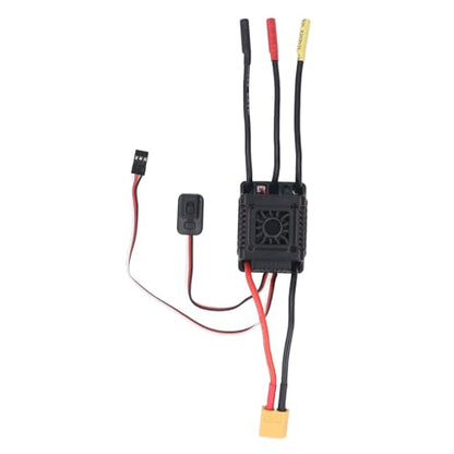 Aramox 1 10 RC Car Brushless ESC Aluminum Alloy Electronic Speed Controller 45A 3A BEC Cooling Fan for On Road Off Road Buggy Short Course Truck Racing