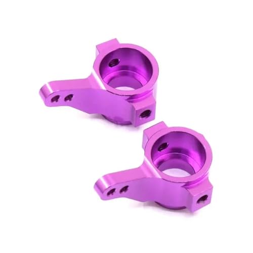 Front Lower Suspension Arm Hub Carrier Base C/Steering Cup/Metal Drive Shaft for 1/10 TAM-IYA CC01 TA02 TA03 4WD Buggy RC Car OP(Full Set Purple) - color: Full Set Purple