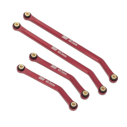 DKKY CNC Aluminum High Clearance for 1/24 RC Crawler LWB 133.5mm Axial SCX24 AXI90081 Deadbolt AXI00004 B17 Upgrades (Red) - color: Red
