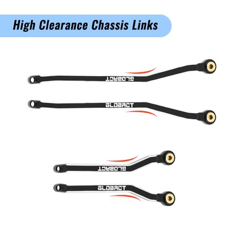 GLOBACT Aluminium Chassis Link Set for 1/18 Furitek FX118 Hobby Plus CR18P | High Clearance