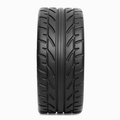REDSPIDER 4PCS 1/10 RC Rally Tires and Aluminum Alloy Wheels, 12mm Hex Hubs 65mm OD On-Road RC Car Rims for Tamiya TT01 TT02 XV01, Traxxas, HPI, Kyosho, HSP PTG2 (Black) - color: Black