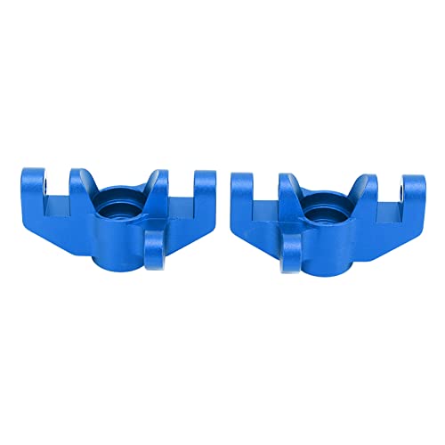 RC Steering Cup, 2pcs Aluminum Alloy Steering Cup Knuckle Upgrade Accessories for LOSI Hammer Rey U4 Rock Racer 1/10 RC Car (Dark Blue - color: Dark Blue
