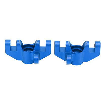 RC Steering Cup, 2pcs Aluminum Alloy Steering Cup Knuckle Upgrade Accessories for LOSI Hammer Rey U4 Rock Racer 1/10 RC Car (Dark Blue - color: Dark Blue