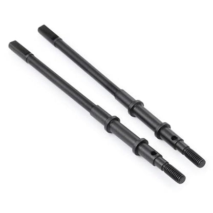 RC Models For Axial For SCX10 II 90046 1/10 RC Crawler Car Upgrade Parts Hard Steel Front Rear Axle CVD Drive Shafts Model Accessory(Rear) - size: Rear