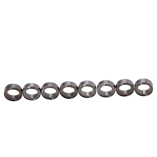 Blomiky R168Z 8 Pack Wheel Ball Bearings Spare Parts Suitable for Hyper Go 1/16 1/14 Scale H16PL H14BM 14210 14211 RC Trucks/ 14210 Bearing
