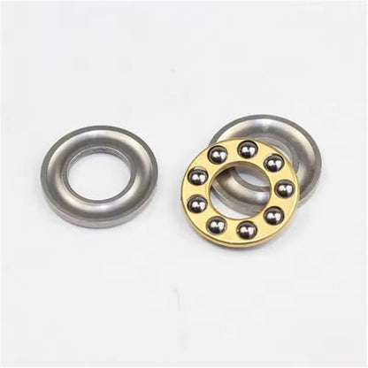 10pcs F8-19M Miniature Plane Axial Ball Bearing 3-in-1, 8mm x 19mm x 7mm Chrome Steel Single Direction