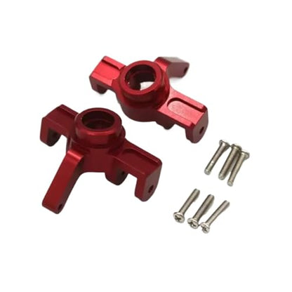 RC Steering Knuckle Block for Hyper GO for MJX H16 16207 16208 16209 16210 1/16 Metal Steering Cup Kit Rc Model Crawler Car Truck for Buggy Upgrade Parts(Red) - size: Red