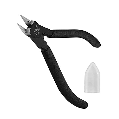 stedi 4.7-inch Model Nippers, Ultra-thin Double-edged, Non-slip Grip | Model Accessories, Sprue Cutter for Gundam Building Repairing and Fixing - style: Double-edged (Black_Most people's choice)