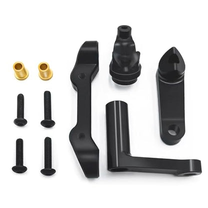 RC Vehicles Parts for Baja for Rey 1/10 RC for Rock Crawler for Buggy for Desert Truck Upgrade Parts Aluminum Steering Bellcrank Set rc Car Modified Accessories