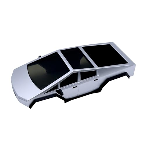 Rc Frame Plate For TRX4M For Bronco For Defender 1/18 155mm 6.10in Chassis Hard Body For Pickup Body Shell RC Crawler Accessories Upgrades Replacement(Silver) - color: Silver