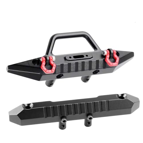 RC Bumper For Red cat For Ascent-18 1/18 RC Crawler Aluminum Front Rear Bumper Set Hard Body Bumper Upgrades Parts Accessories