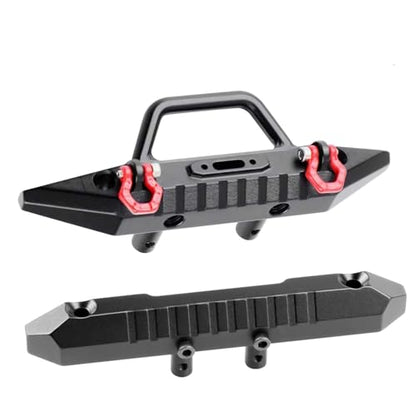 RC Bumper For Red cat For Ascent-18 1/18 RC Crawler Aluminum Front Rear Bumper Set Hard Body Bumper Upgrades Parts Accessories