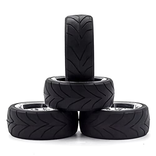 HUIOP RC Drift Tires - 4pcs Replacements for 1/10 HSP94123, 94122, D5 Yokomo RC Drift Car