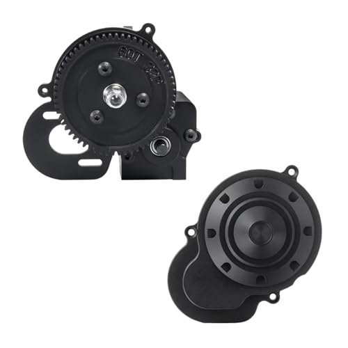 RC Crawler Transmission For Axial For Wraith 90018 90048 90053 1/10 Metal Complete Gearbox 2 Speed Transmission Gearbox Cover RC Crawler Car(Gearbox with Cover) - size: Gearbox with Cover