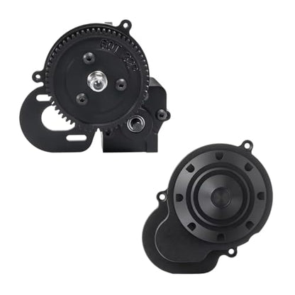 RC Crawler Transmission For Axial For Wraith 90018 90048 90053 1/10 Metal Complete Gearbox 2 Speed Transmission Gearbox Cover RC Crawler Car(Gearbox with Cover) - size: Gearbox with Cover