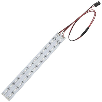 RC 24 LED Light Bar Chassis LED Lamp Body Shell Chassis Light Compatible with Traxxas TRX-4 Axial SCX10 II 90046 90048 RC4WD D90 D110 1/10 1/8 RC Crawler Car Truck (White) - color: White
