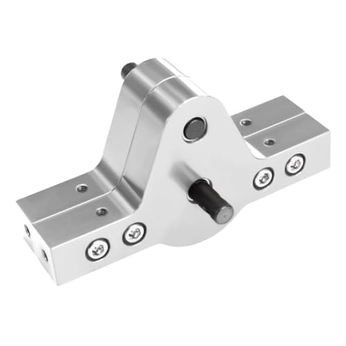 CNC Aluminum 17T 37T Transfer Case Gearbox Bridge Device Compatible with 1/10 RC Crawler Car D110 Chassis(Silver) - color: Silver