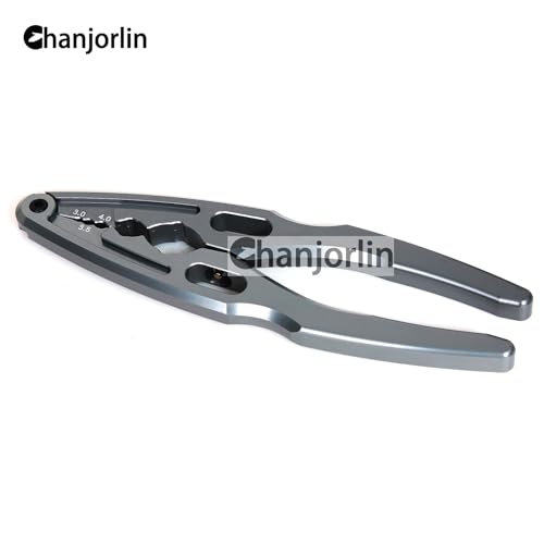 RC Multi-Function Shock Pliers Aluminum Alloy RC Clamps 3.0 3.5 4.0 Shock Pivot Balls Tie Rods Shafts Assembly Disassembly Tool For 1/8 1/10 Crawler On Off Road Buggy Truck Car (Titanium) - color: Titanium