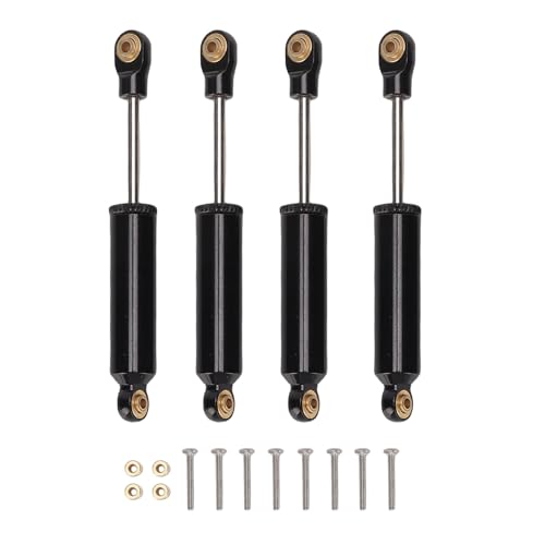 banapoy RC Shock Absorber Damper Set, 4 Pcs 66mm Aluminium Alloy Spring Shock Absorber Replacement for Bronco 1/18 Model Car RC Crawler, Modification Parts