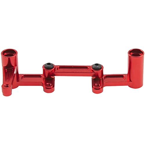 Aluminum Steering Bellcranks Drag Link Parts w/Ball Bearings Upgrade Part #3743 Compatible with Traxxas Slash 2WD Rustler VXL Bandit 1/10 RC Car (Red) - color: Red