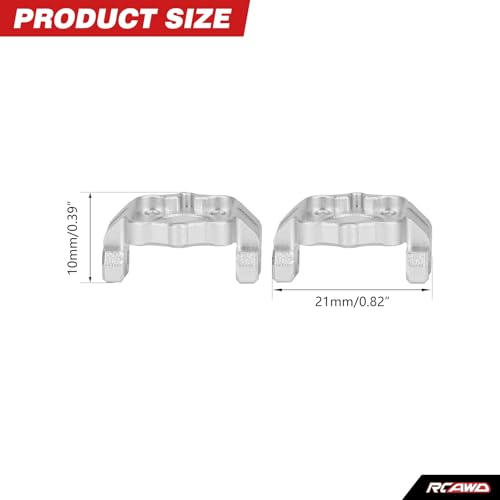 RCAWD 7075 Spindle Carriers for Losi LMT 1/18, Caster Blocks, Upgrades Parts #LOS214041 - color: C Hub Carrier
