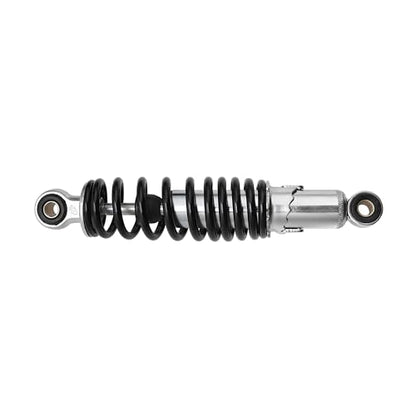 Minho Dual Rear Shock Absorbers with Adjustable Spring Preload in Heavy Iron Material Compatible with Chinese GY6 4-Stroke Engine Taotao ATV Go Kart,Black Color,250MM Length - size: 250mm