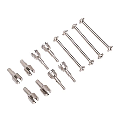 RC Dogbone Axle Diff Cup Joint Set for A949 A959 A969 A979 K929 118 Scale Car Upgrade Aluminum Alloy Drive Shaft Replacement Parts Kit (Silver) - color: Silver