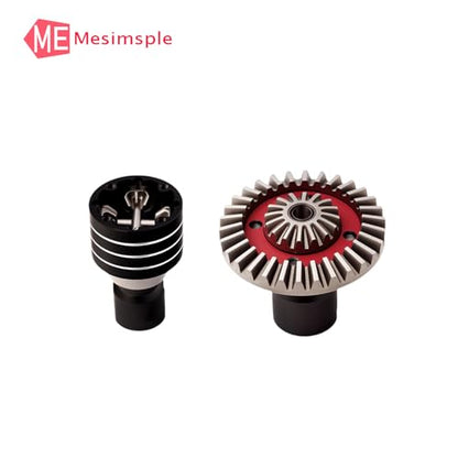 45# Steel Front Rear Differential Diff Input Gear Set for 1/16 H16BM H16207 16208 16209 16210 H16 1/14 14301 14302 14209 14210 H14BM Series Upgrades Part Black - color: Black